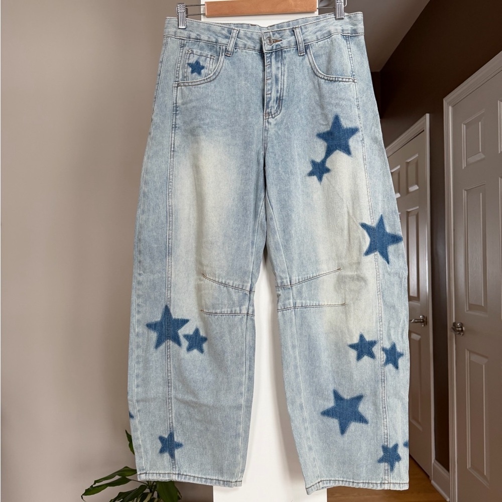 Small NEW Cotton CRVY Venus Barrel Jeans